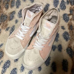 VANS PINK WOMENS HIGH TOPS.